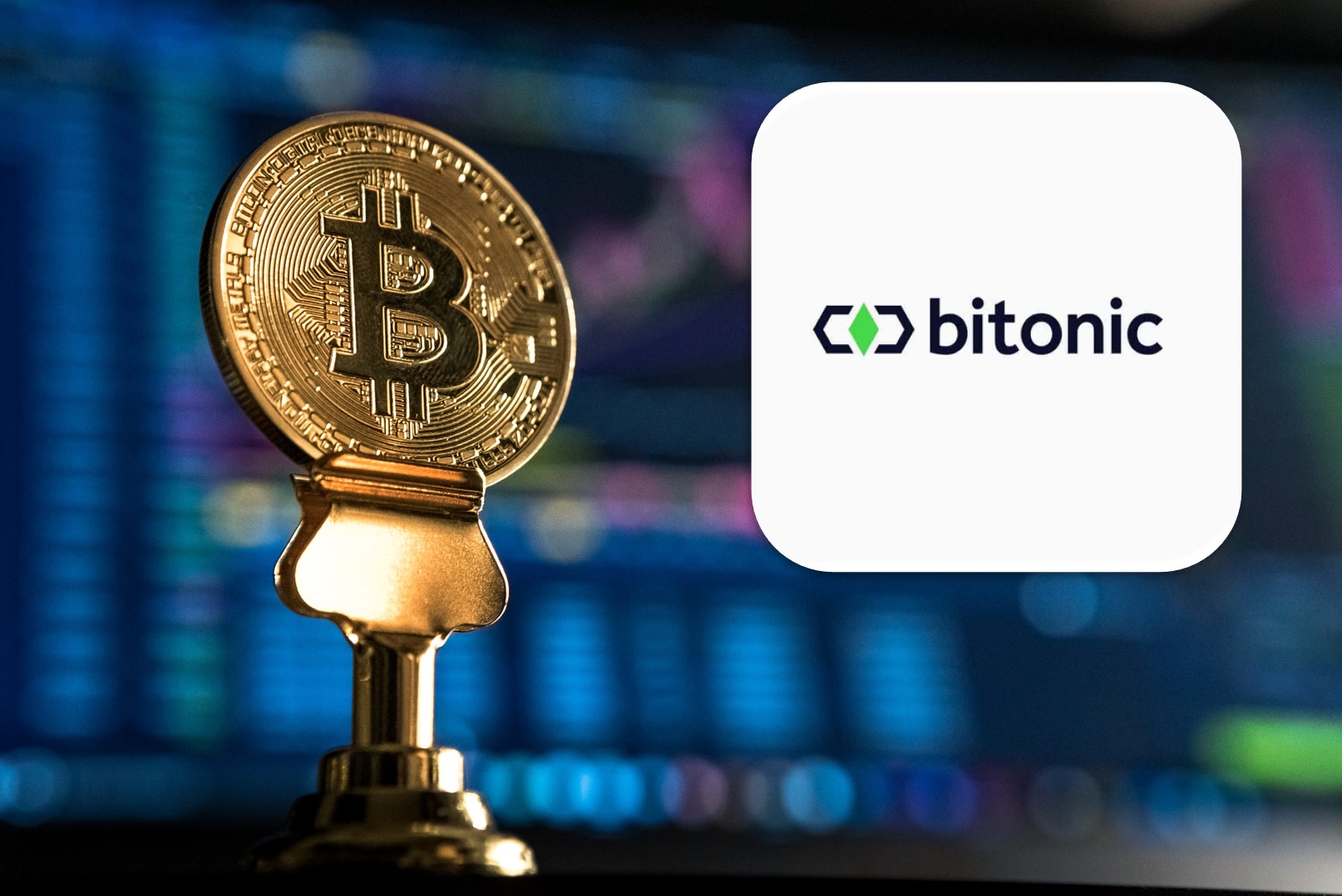 Bitonic logo with bitcoin