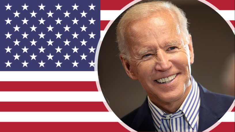 Joe Biden and the US Flag