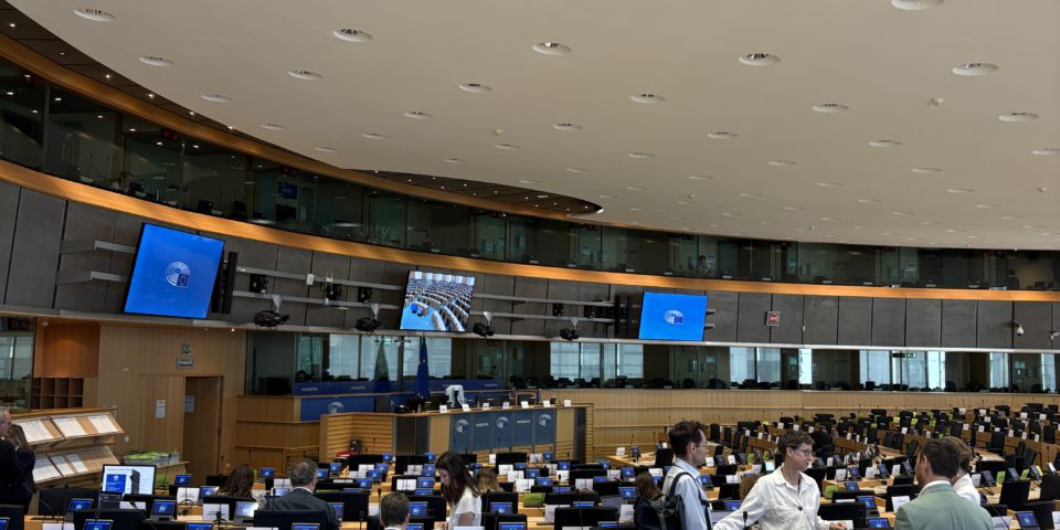 PHOTO: A room in the Attal building at the European Parliament in Brussels